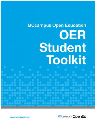 Pic of the cover of OER Student Toolkit by Daniel Munro; Jenna Omassi; and Brady Yano